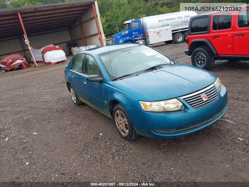 2005 Saturn Ion 2 VIN: 1G8AJ52F65Z120382 Lot: 40281007