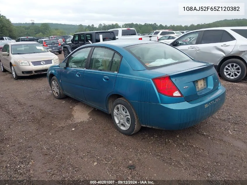 2005 Saturn Ion 2 VIN: 1G8AJ52F65Z120382 Lot: 40281007