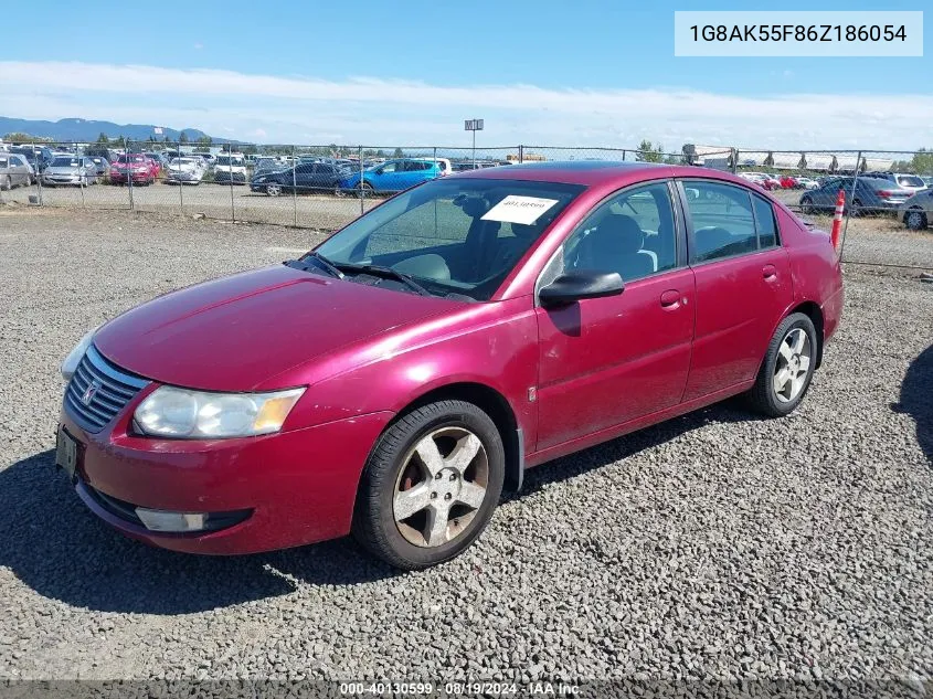 2006 Saturn Ion 3 VIN: 1G8AK55F86Z186054 Lot: 40130599