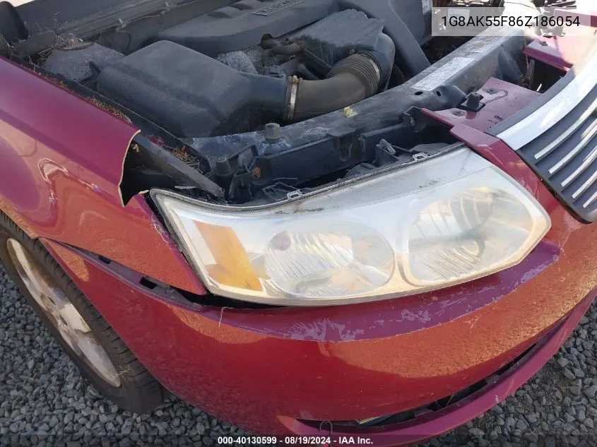 2006 Saturn Ion 3 VIN: 1G8AK55F86Z186054 Lot: 40130599