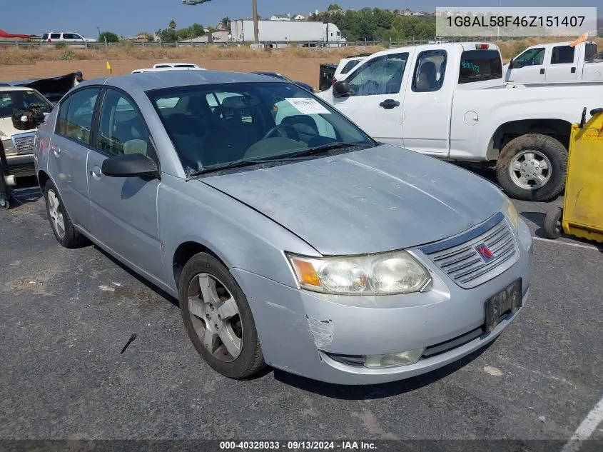 1G8AL58F46Z151407 2006 Saturn Ion 3