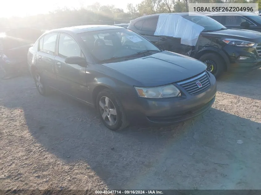 1G8AL55F26Z204996 2006 Saturn Ion 3