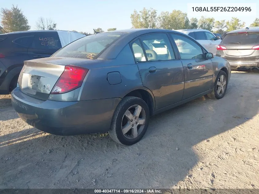 2006 Saturn Ion 3 VIN: 1G8AL55F26Z204996 Lot: 40347714