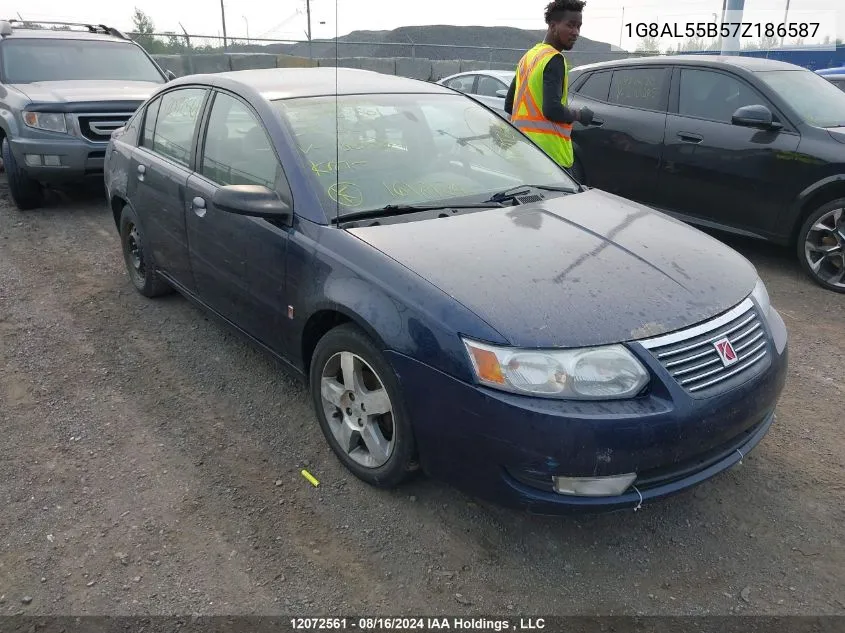 2007 Saturn Ion Level 3 VIN: 1G8AL55B57Z186587 Lot: 12072561