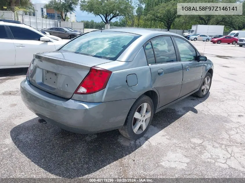 2007 Saturn Ion 3 VIN: 1G8AL58F97Z146141 Lot: 40119296