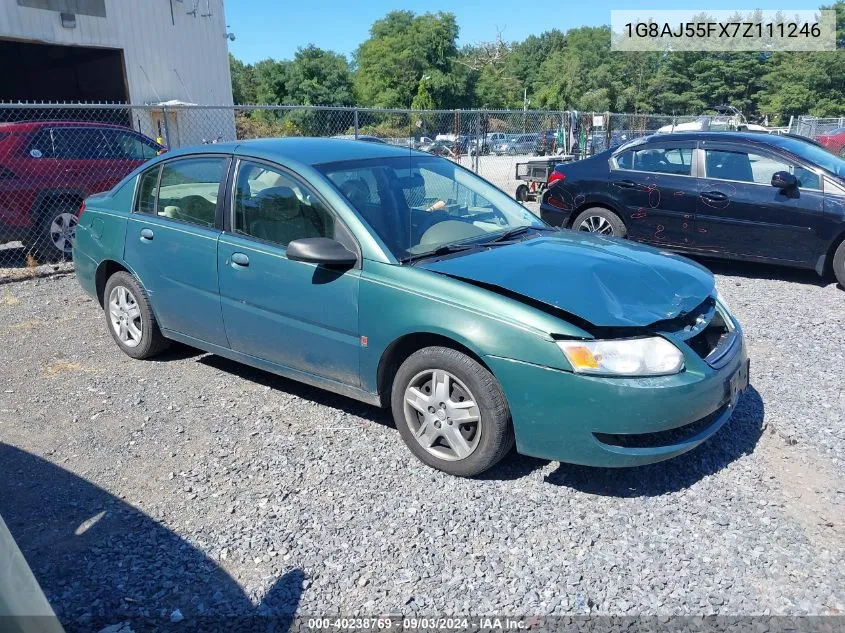 2007 Saturn Ion 2 VIN: 1G8AJ55FX7Z111246 Lot: 40238769