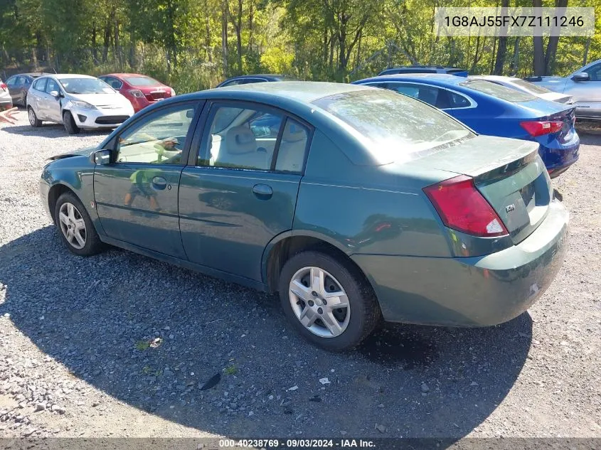 2007 Saturn Ion 2 VIN: 1G8AJ55FX7Z111246 Lot: 40238769