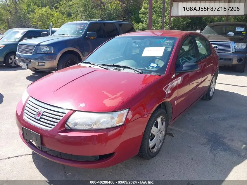 2007 Saturn Ion 2 VIN: 1G8AJ55F87Z157206 Lot: 40288468