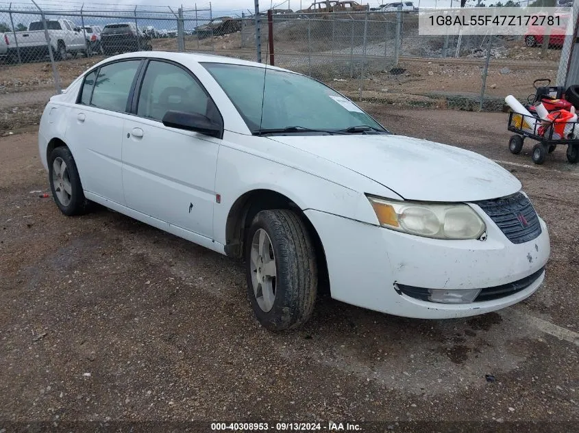 2007 Saturn Ion Level 3 VIN: 1G8AL55F47Z172781 Lot: 40308953