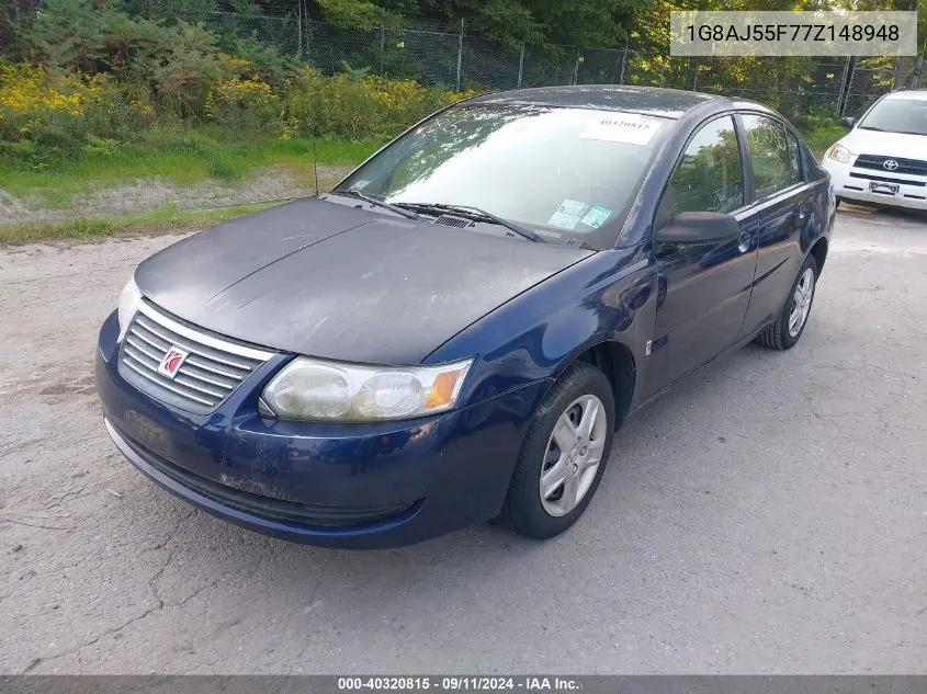 2007 Saturn Ion 2 VIN: 1G8AJ55F77Z148948 Lot: 40320815