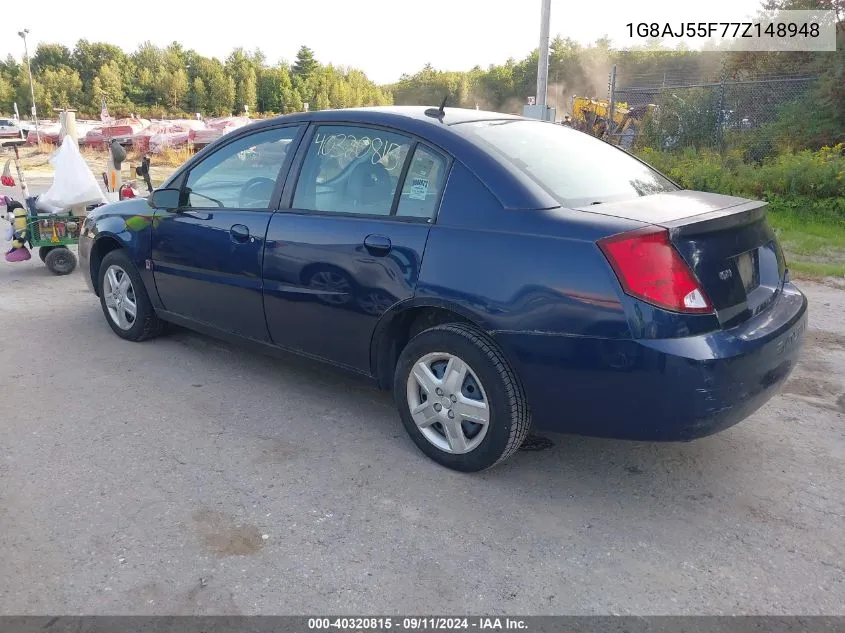 2007 Saturn Ion 2 VIN: 1G8AJ55F77Z148948 Lot: 40320815