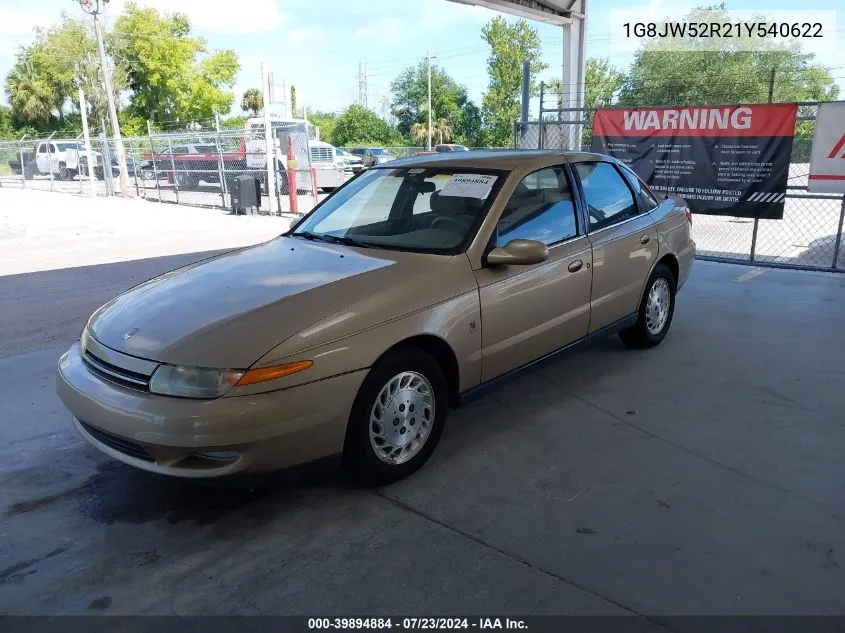 2001 Saturn L300 VIN: 1G8JW52R21Y540622 Lot: 39894884