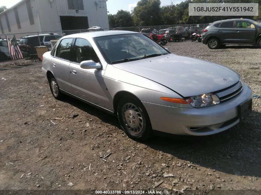 2001 Saturn L200 VIN: 1G8JU52F41Y551942 Lot: 40333786