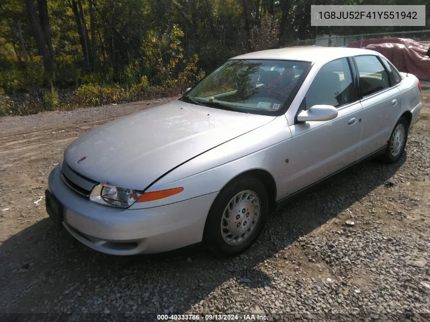 2001 Saturn L200 VIN: 1G8JU52F41Y551942 Lot: 40333786