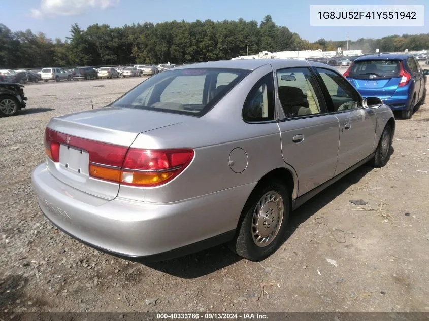 1G8JU52F41Y551942 2001 Saturn L200