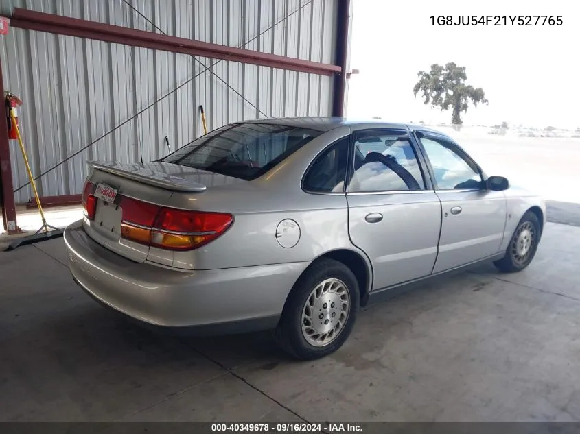 2001 Saturn L200 VIN: 1G8JU54F21Y527765 Lot: 40349678