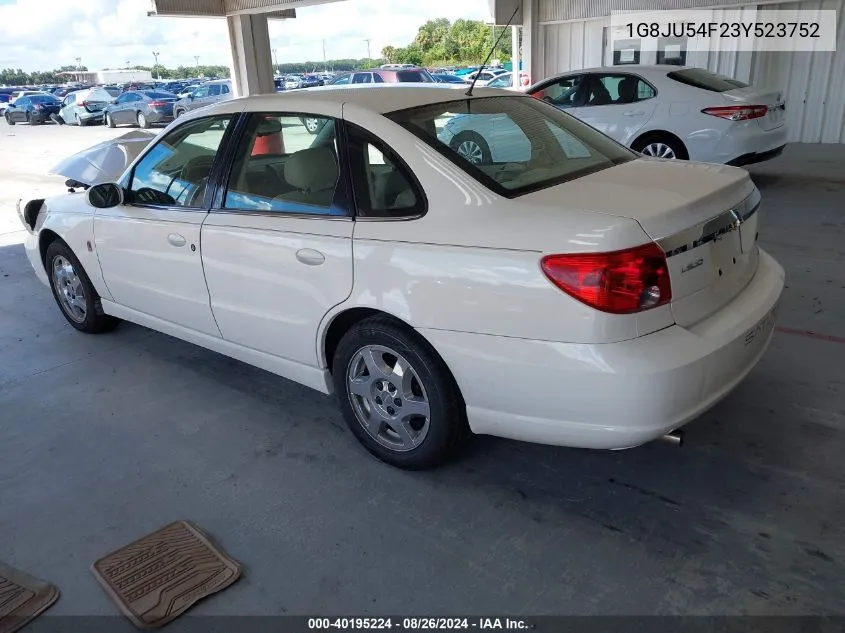 2003 Saturn L-Series L200 VIN: 1G8JU54F23Y523752 Lot: 40195224