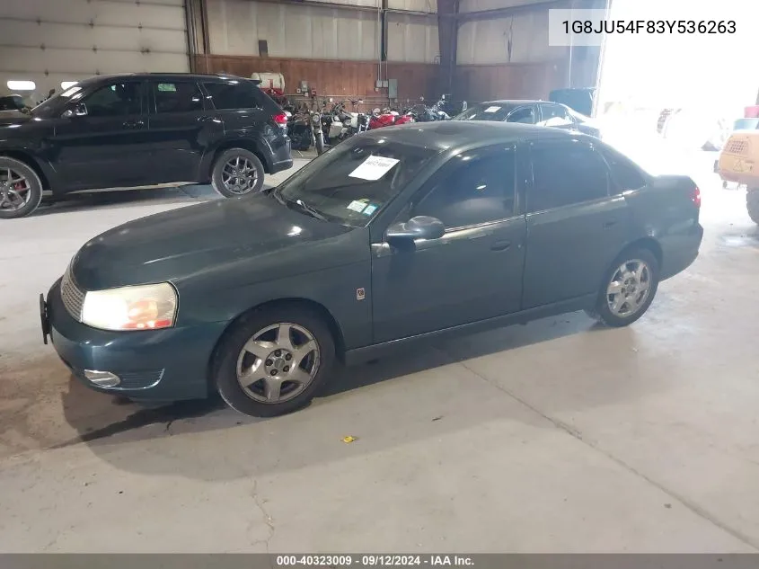 2003 Saturn L200 VIN: 1G8JU54F83Y536263 Lot: 40323009