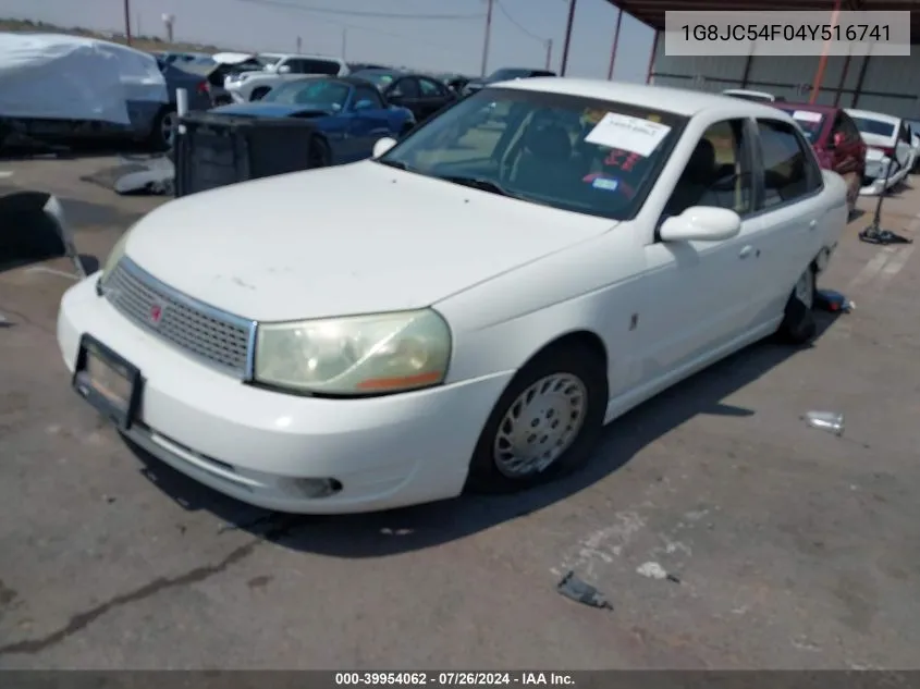 2004 Saturn L300 1 VIN: 1G8JC54F04Y516741 Lot: 39954062