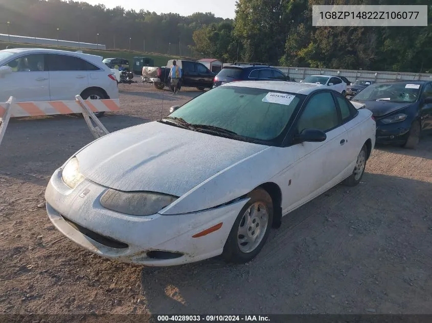 2002 Saturn Sc1 VIN: 1G8ZP14822Z106077 Lot: 40289033