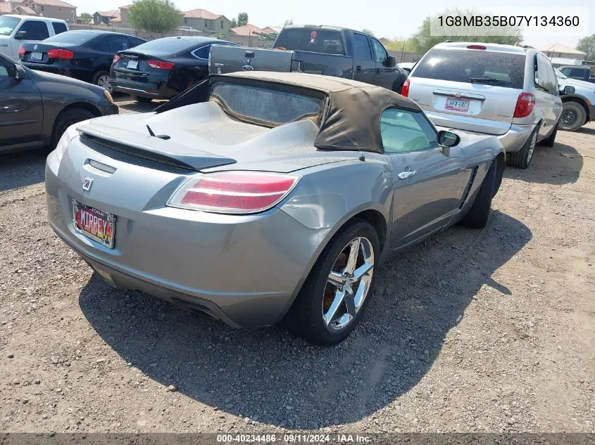 2007 Saturn Sky VIN: 1G8MB35B07Y134360 Lot: 40234486