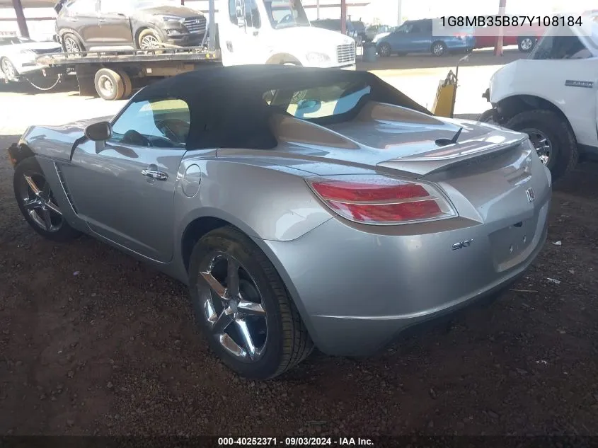 1G8MB35B87Y108184 2007 Saturn Sky