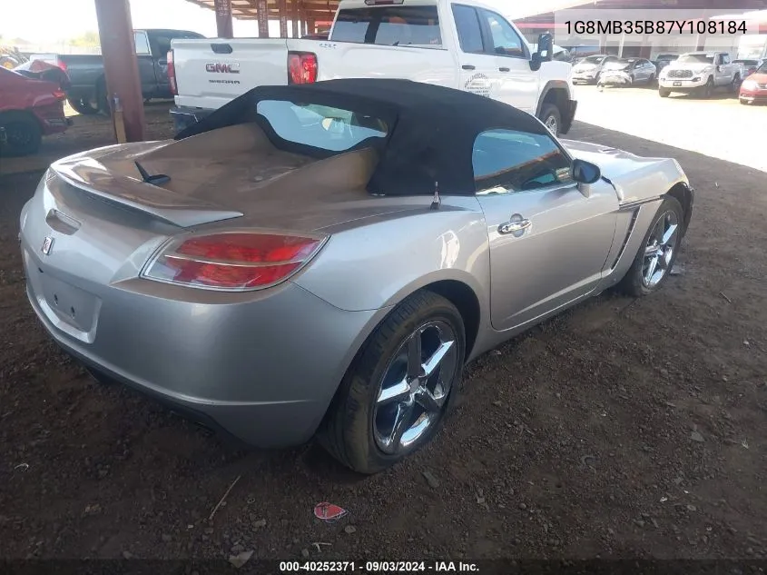 1G8MB35B87Y108184 2007 Saturn Sky