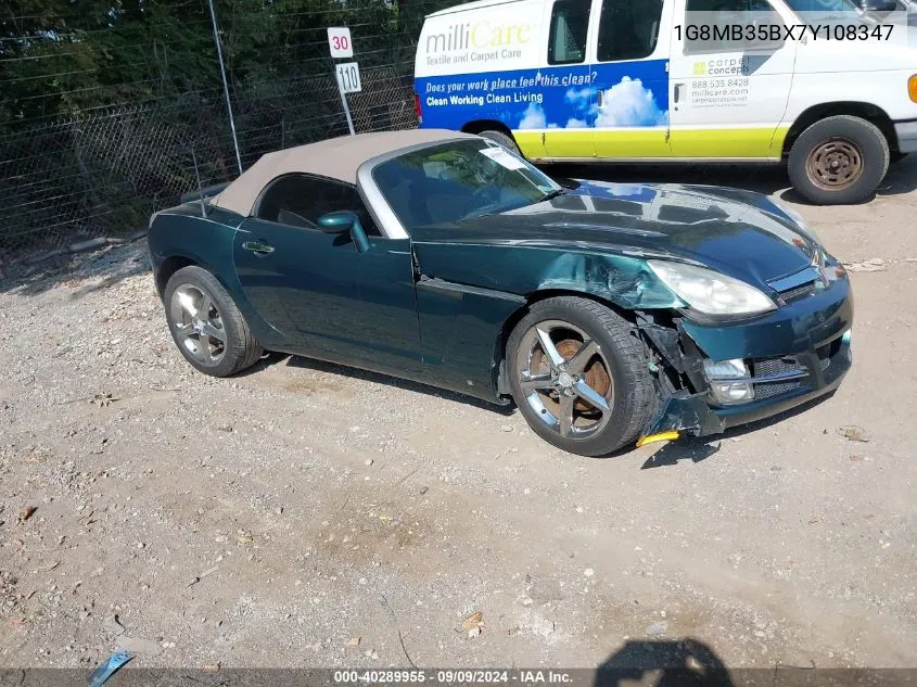 2007 Saturn Sky VIN: 1G8MB35BX7Y108347 Lot: 40289955