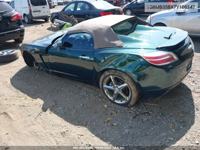 2007 Saturn Sky VIN: 1G8MB35BX7Y108347 Lot: 40289955