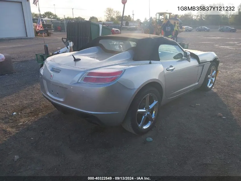 2007 Saturn Sky VIN: 1G8MB35B37Y121232 Lot: 40322549