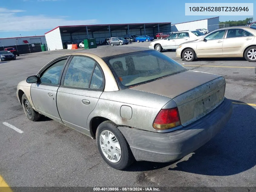 1996 Saturn Sl1 VIN: 1G8ZH5288TZ326946 Lot: 40139856