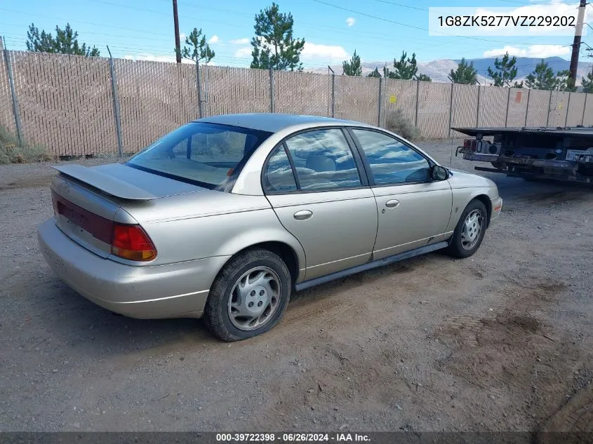 1997 Saturn Sl Sl2 VIN: 1G8ZK5277VZ229202 Lot: 39722398