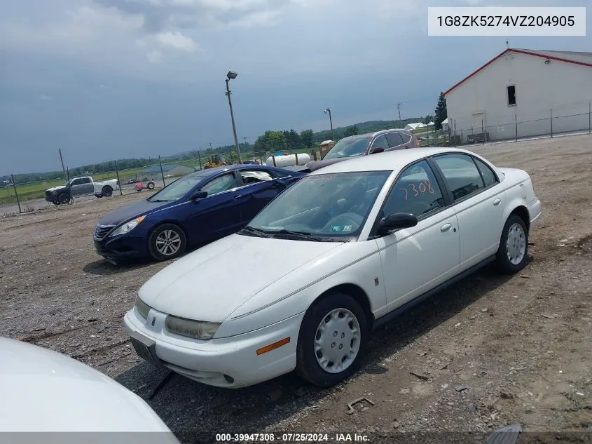 1997 Saturn Sl Sl2 VIN: 1G8ZK5274VZ204905 Lot: 39947308