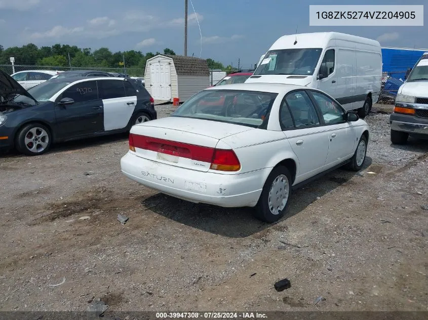 1997 Saturn Sl Sl2 VIN: 1G8ZK5274VZ204905 Lot: 39947308