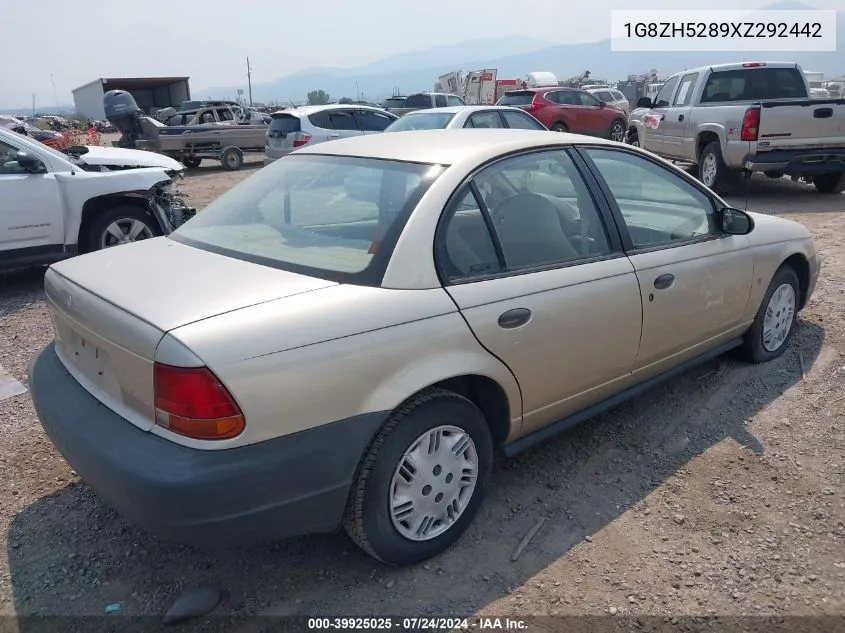 1999 Saturn Sl1 VIN: 1G8ZH5289XZ292442 Lot: 39925025