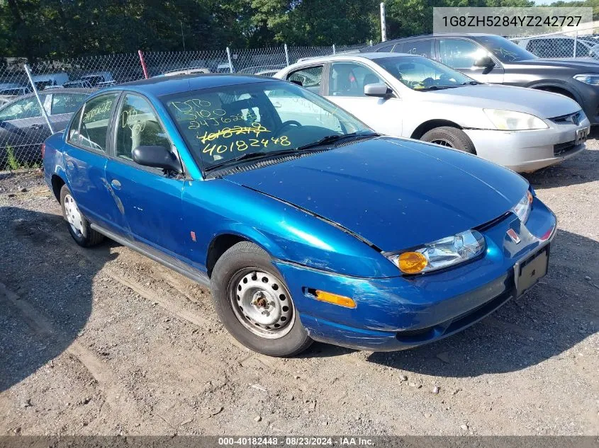 2000 Saturn Sl1 VIN: 1G8ZH5284YZ242727 Lot: 40182448