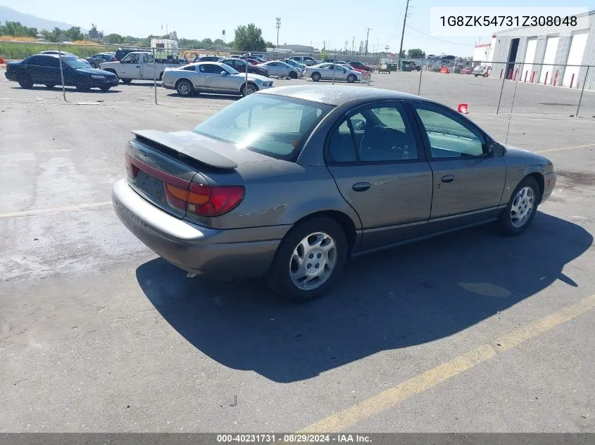 2001 Saturn Sl2 VIN: 1G8ZK54731Z308048 Lot: 40231731