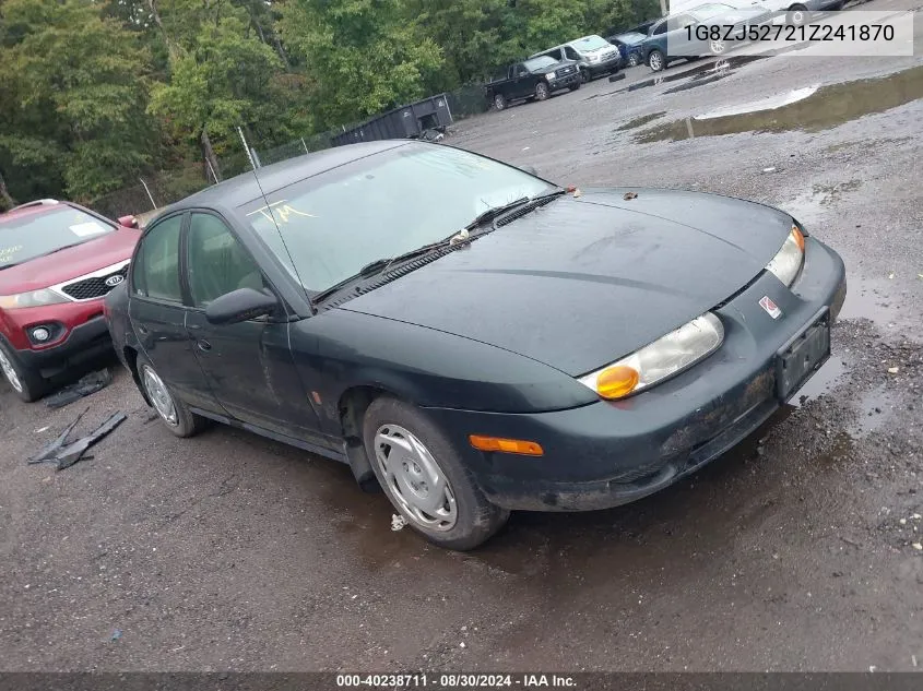 2001 Saturn Sl2 VIN: 1G8ZJ52721Z241870 Lot: 40238711