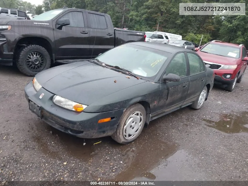 2001 Saturn Sl2 VIN: 1G8ZJ52721Z241870 Lot: 40238711