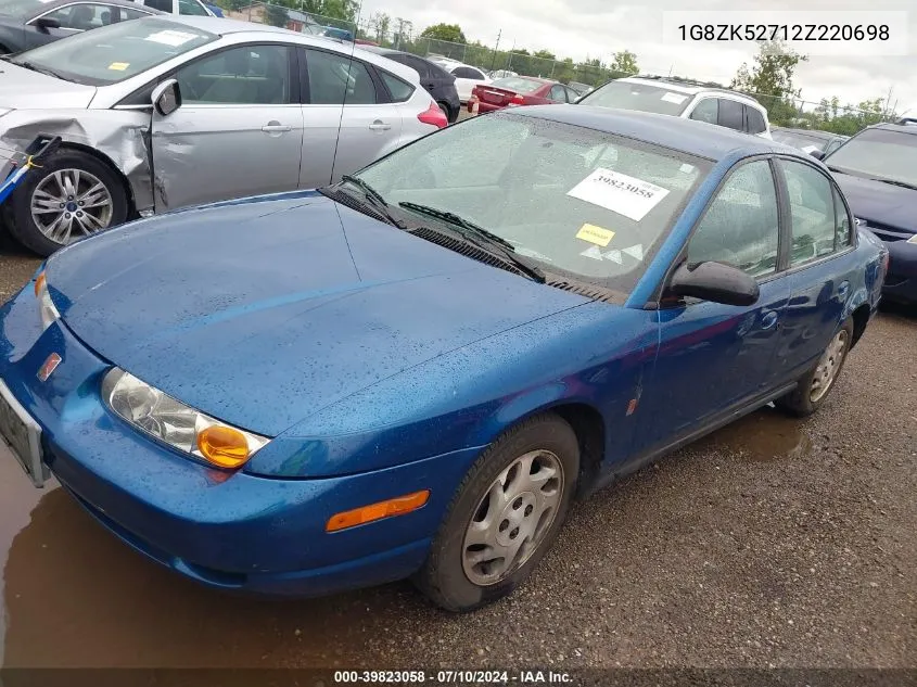 2002 Saturn S-Series Sl2 VIN: 1G8ZK52712Z220698 Lot: 39823058