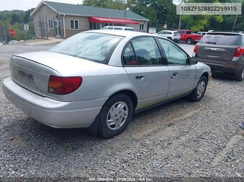 2002 Saturn S-Series Sl VIN: 1G8ZF52882Z299915 Lot: 39984216