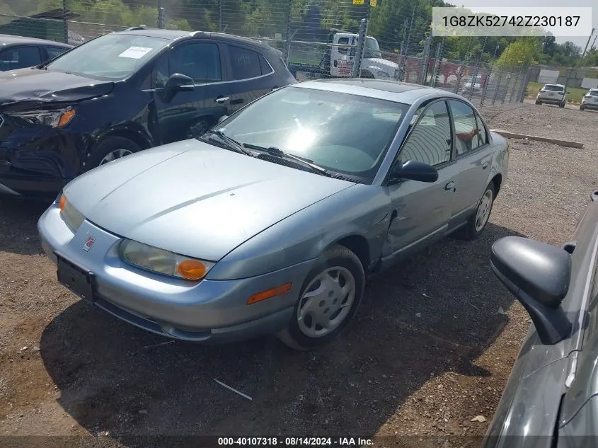 2002 Saturn S-Series Sl2 VIN: 1G8ZK52742Z230187 Lot: 40107318