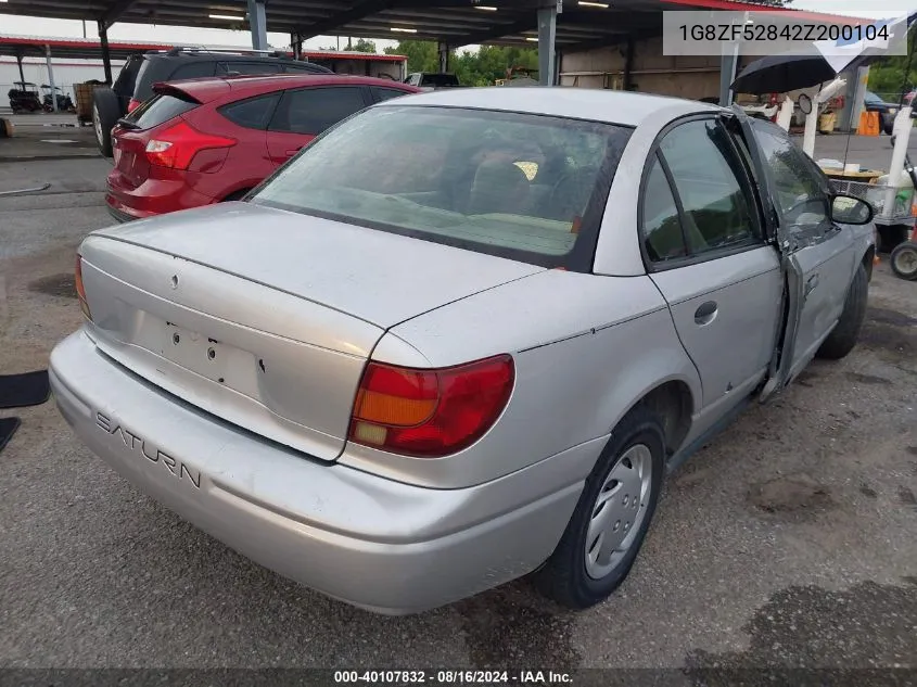 2002 Saturn Sl VIN: 1G8ZF52842Z200104 Lot: 40107832