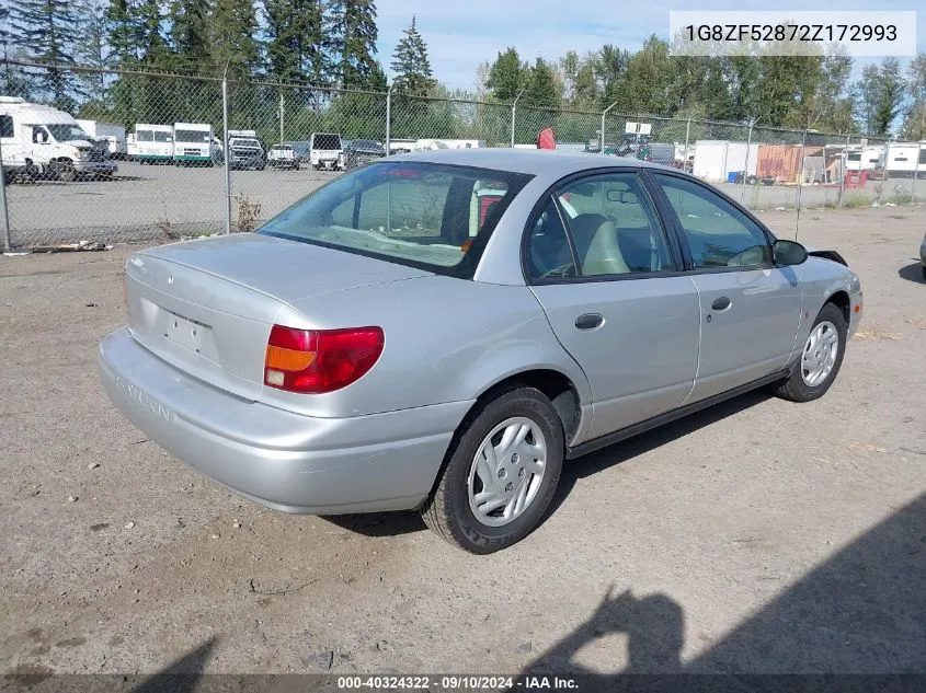 2002 Saturn S-Series Sl VIN: 1G8ZF52872Z172993 Lot: 40324322