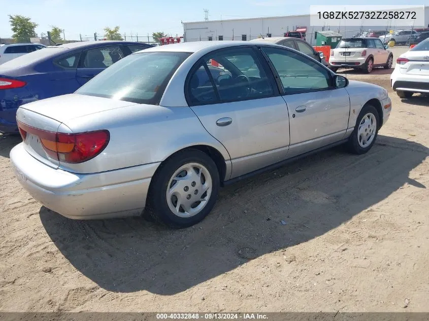 2002 Saturn Sl2 VIN: 1G8ZK52732Z258272 Lot: 40332848