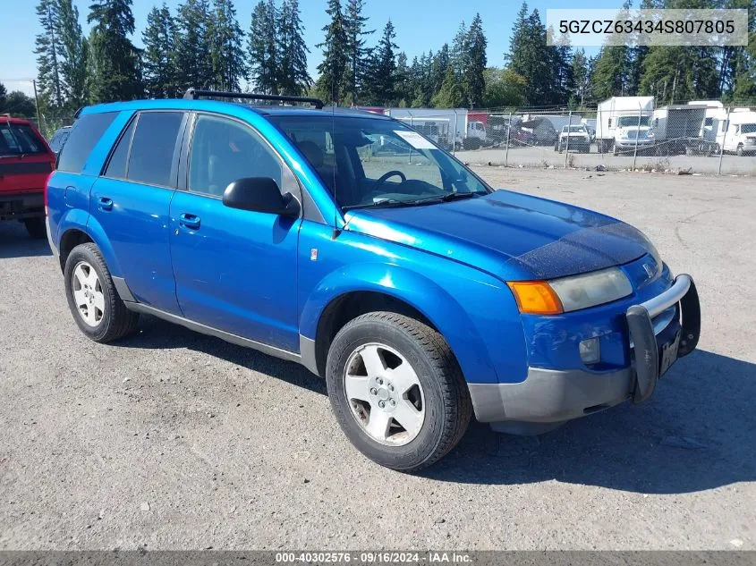 2004 Saturn Vue V6 VIN: 5GZCZ63434S807805 Lot: 40302576