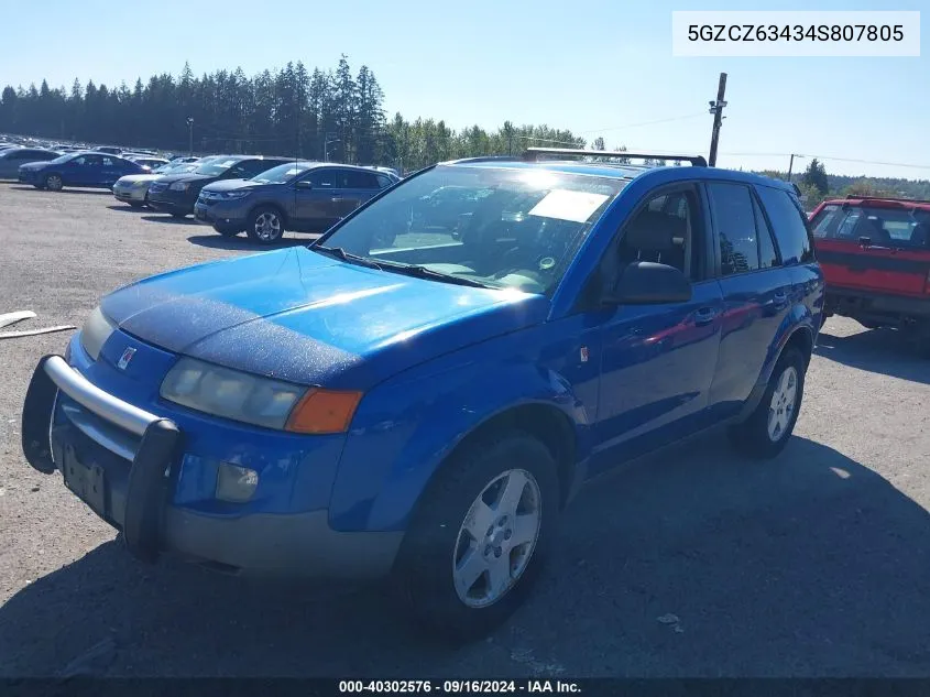 2004 Saturn Vue V6 VIN: 5GZCZ63434S807805 Lot: 40302576