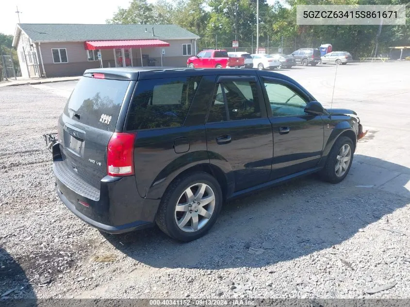 2005 Saturn Vue VIN: 5GZCZ63415S861671 Lot: 40341152