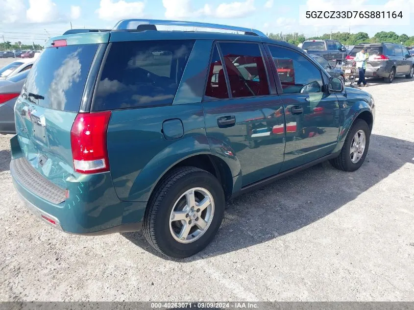 2006 Saturn Vue 4 Cyl VIN: 5GZCZ33D76S881164 Lot: 40263071