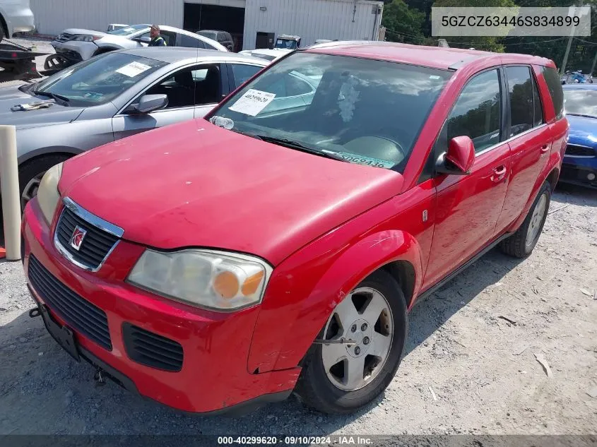 2006 Saturn Vue V6 VIN: 5GZCZ63446S834899 Lot: 40299620